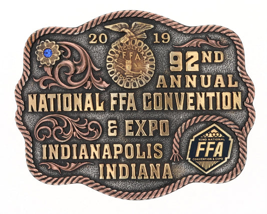 2019 92nd Annual National FFA Convention Belt Buckle