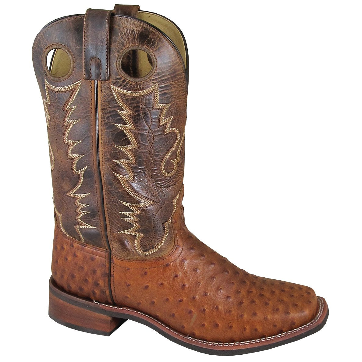 Smoky Mountain Men's Danville 11" Cognac/Brown Crackle Cowboy Boot