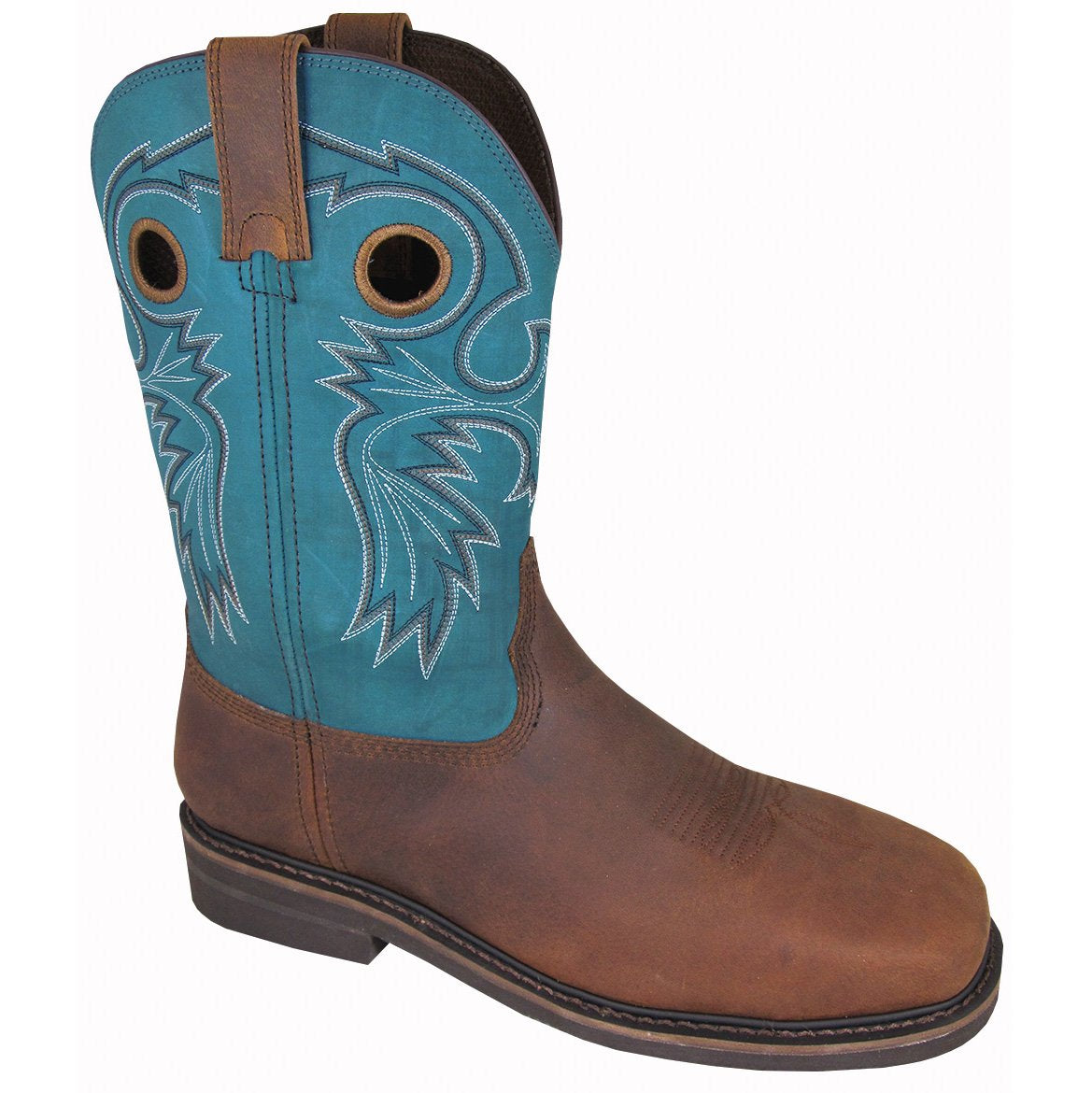 Smoky Mountain Men's Brown/Blue Steel Toe Boot