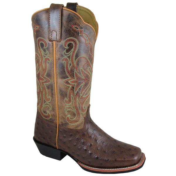 Smoky Mountain Women's Belle 12" Tobacco/Brown Crackle Cowboy Boot