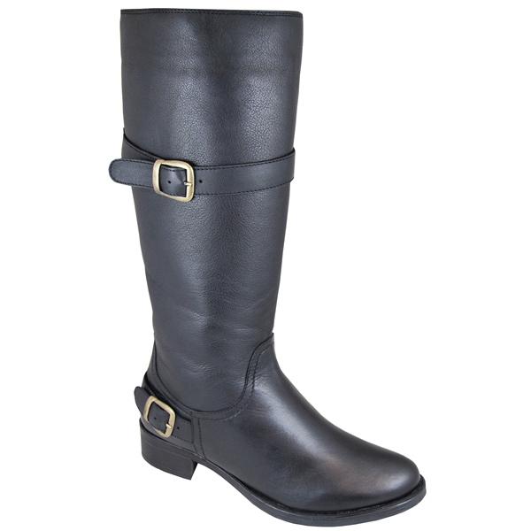 Smoky Mountain Women's Donna 14" Black Tall Boot With Buckles