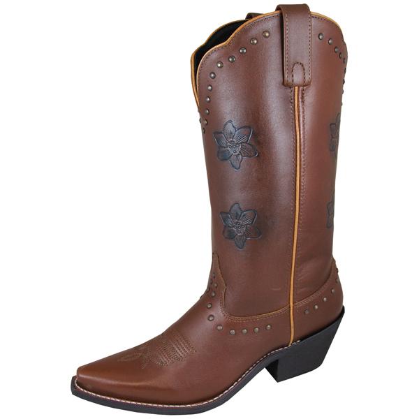 Smoky Mountain Women's Lilac 12" Brown Cowboy Boot