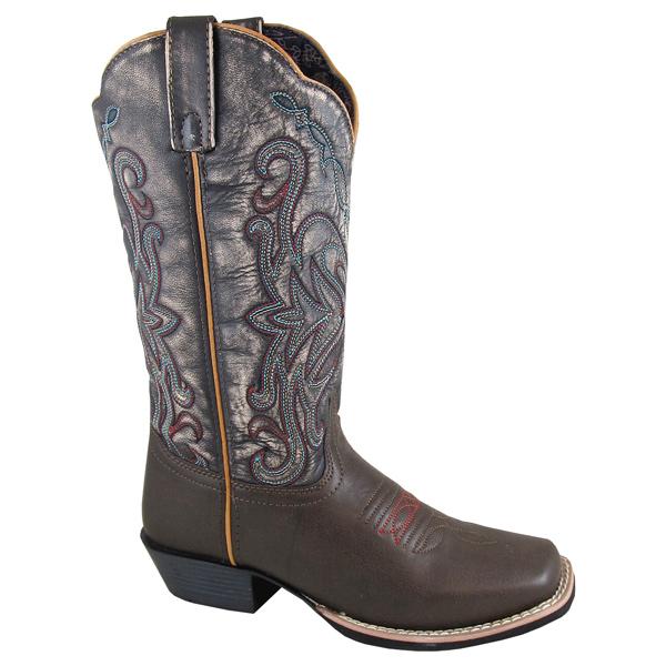 Smoky Mountain Women's Fusion #2 12" Brown/Vintage Black Cowboy Boot
