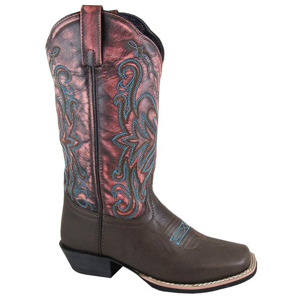 Smoky Mountain Women's Fusion #2 12" Brown/Vintage Red Cowboy Boot