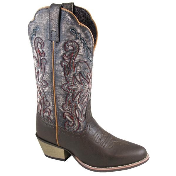 Smoky Mountain Women's Fusion #1 11" Brown/Vintage Black Cowboy Boot