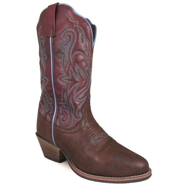 Smoky Mountain Women's Altoona 11" Brown Distress/Rust Cowboy Boot