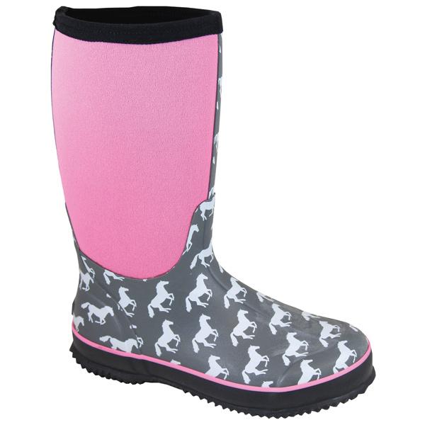 Smoky Mountain Women's Gray/Pink Amphibian Boot