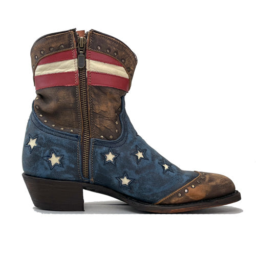 Redneck Riviera Women's Shortie Freedom Boot (R Toe) - Vintage Cinnamon
