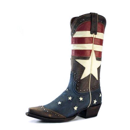 Redneck Riviera Women’s Freedom Boot Vintage Cinnamon Short Heel - French's Boots